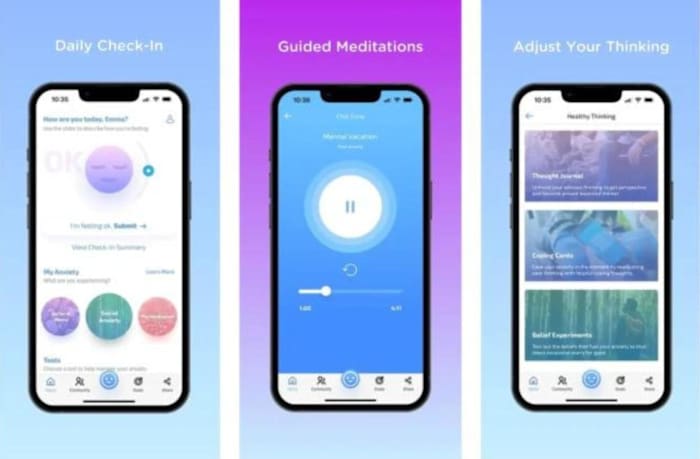 Mindshift app interface
